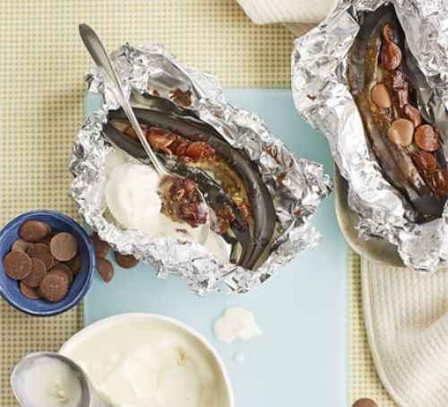 Chocolate Baked Bananas