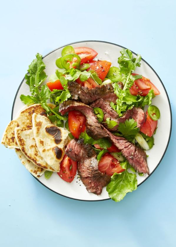 Grilled Steak Tortilla Salad
