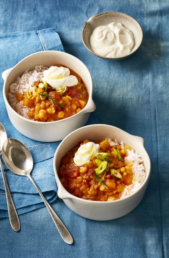 Slow Cooker Curried Butternut Squash